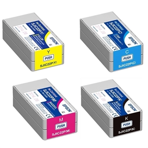 Fuldt conjunto de cartuchos de tinta para Epson ColorWorks C3500